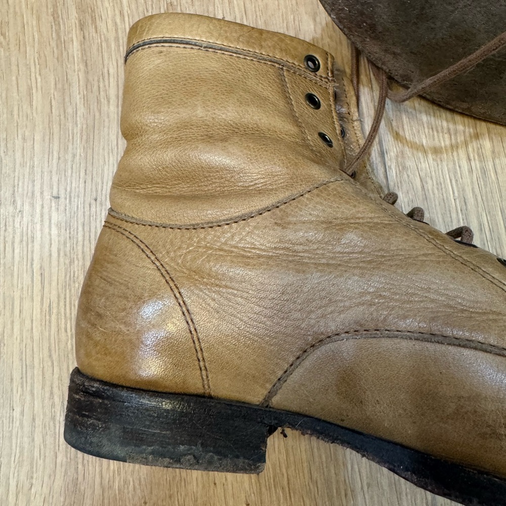 Frye Erin Workboot Camel Soft Vintage Leather - Picture 9 of 10
